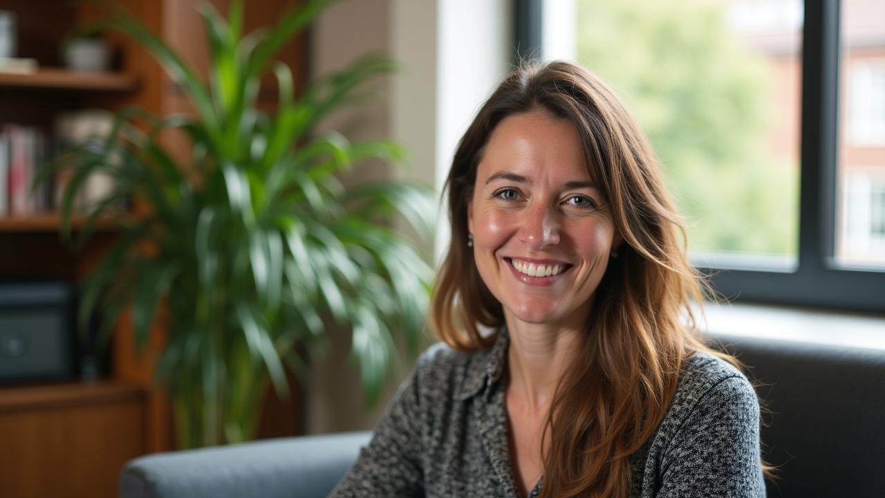 A compassionate team member providing social support in Dublin